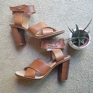 Madewell Crisscross Collar-Stud Frida Heel Sandal